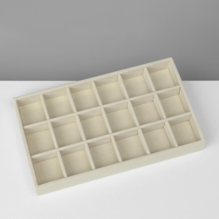 Story for decorating 18 cells, phlock, 21 × 12.3 × 2.5 cm, beige color-3