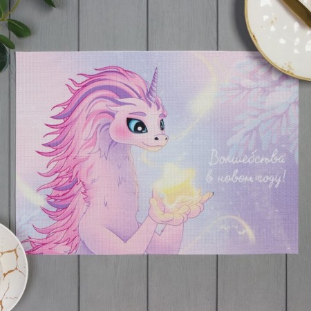 New Year's napkin on the table of the “magic!”, 40x29cm