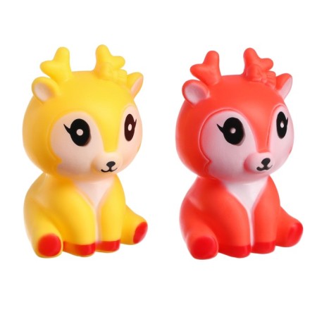 A set of rubber toys for the bathtub "deer", 2 pcs, color mix, crush me-13