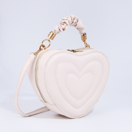Bag Cross-Bodi with a zipper, white color-3