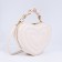 Bag Cross-Bodi with a zipper, white color