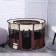 Animal aviary, tent, round, 90 x 55 cm, brown