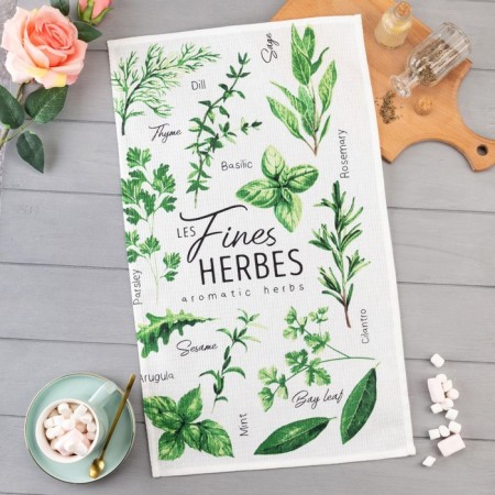 Toward of the kitchen shade Fines Herbes, 35x60 cm, 100% HL, 160g/m2