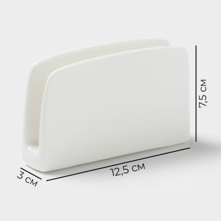 Porcelain napnage magistro "Blanche", 12 × 4 × 7 cm, white color-2