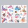 Plastic sticker multi -layer "sea life" mix 60x35 cm