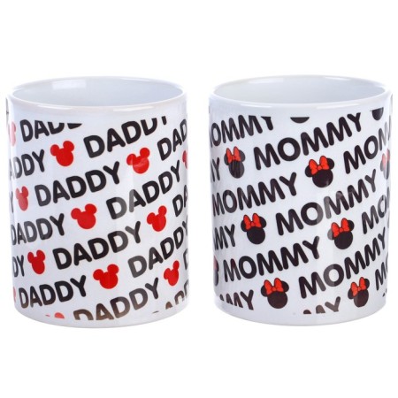 Set of paired mugs, 350 ml "Mammy, Daddy", Mickey and Friends-4