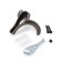 Furniture hook CAPPIO CLOWN, two -rod, zinc, color graphite