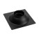 Zein gap, 100x100 mm, vertical, external/inside d = 40/37 mm, stainless steel, black
