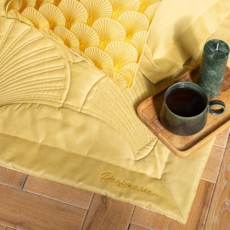 Cover with pillowcases "Hugo", size 230x250 cm, lemon color-3