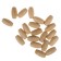 Oval wooden tubes 20x10 mm (set 20 pcs) without coating
