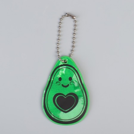 Avocado reflective element, bilateral, 4.1 × 6 cm, green color-2