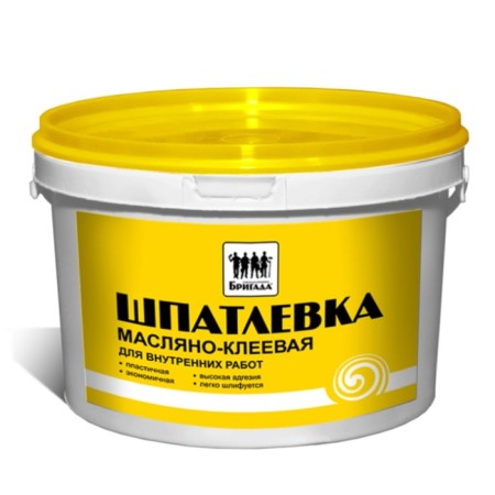 Oil-cell putty, for internal work "Brigade" 15kg