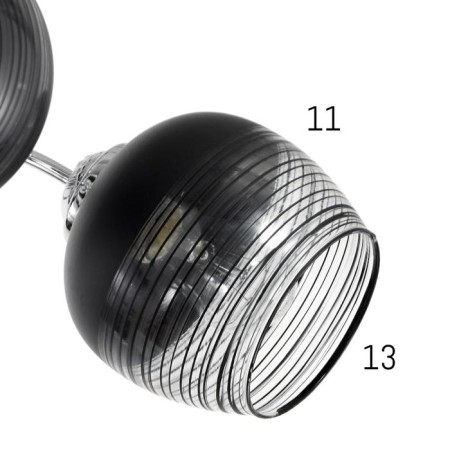 Люстра 82101/4 4х40Вт Е27, хром, 69х35х23 см-4