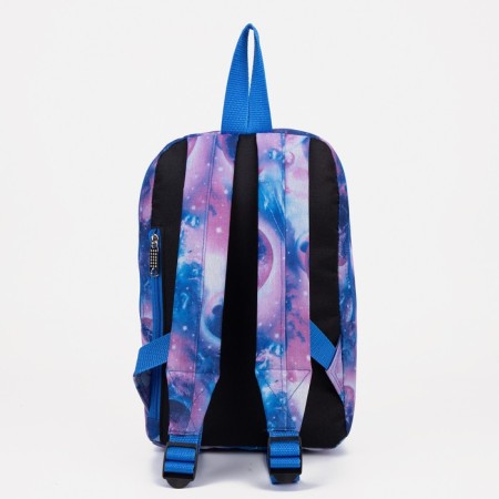 Children's backpack on lightning, 2 outer pockets, purple color-1
