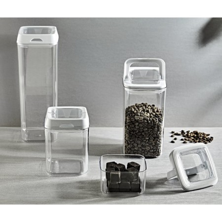 Container EMHOUSE, hermetic, clip of pen, square, 2 liters-2
