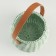 Wicker basket (rattan), 15.5x15.5 cm, 1 pc., Light green