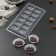 Form for chocolate and sweets "Kiss", 12 cells, 22 × 11 cm