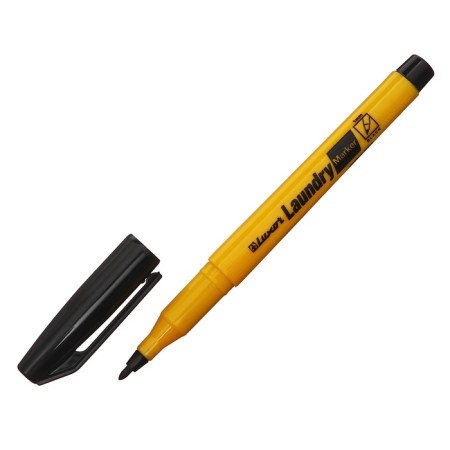 Permanent marker for fabric, laundry 1-2 mm Luxor "Laundry", bullet, black-1