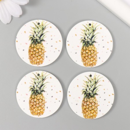 Decor for creativity tree "Circle. Pineapp" d = 4 cm-1