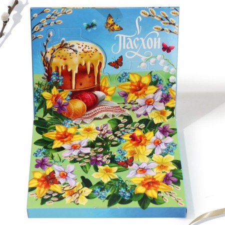 A set for decorating eggs in a 3D box "Light Easter!", 12.5 x 15.5 cm-4