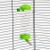 Drill for a cage, 500 ml, 9 x 6.5 x 23 cm, green