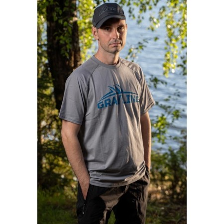 Grayling Logo T-shirt, Cotton, Gray, Rr.-7