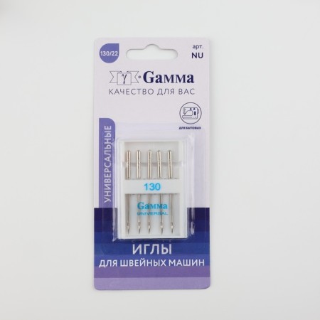 Needles for household sewing machines, universal, No. 130, 5 pcs-3