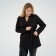 Women's jacket with a Mist Plus-Size belt, size 60, black color