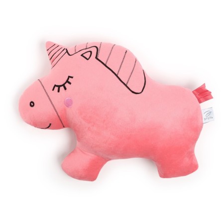 Pillow Ethel "Unicorn" Pink 48x38cm, Velur, 100% p/e
