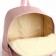 Youth backpack with lightning, 4 pockets, pink color