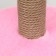 House for cats with a claw, with a sunbed, round, 35 x 35 x 70 cm, pink
