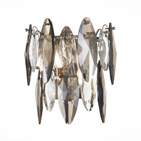 Sconces st. SL1227.101.02. Ancona. 2x40 watts, E14, 26.8x29 cm, Nickel color-1