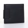 Male purse on a magnet, black color
