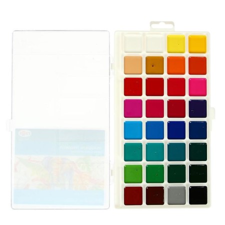 Watercolor 32 colors "Gamma" "Classic", honey, without brush, plastic-1