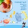 Set: Nibbler for feeding with silicone mesh + silicone toothbrush on a finger in a container + silicone rejector "dog"