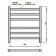 Towel electric Grois Bruno, 400x600 mm, 6 crossbars, lower, white