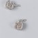 Busina for creativity Metal "Heart and Heart with Key" silver 1.1x2 cm
