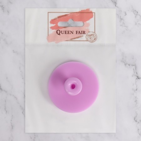 Washing brush, silicone, on suction cup, d = 5.5 cm, color mix-11