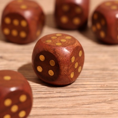 Game desktop "cubes" 6.5x6.5x6.5 cm, tree shisham-2