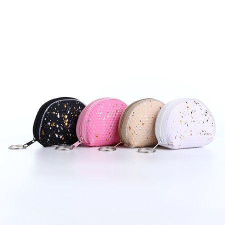 Monetnik's wallet with a zipper, color mix