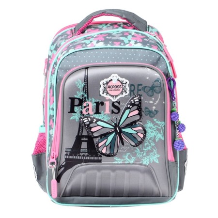 Frame backpack 39 x 29 x 17 cm, gray/turquoise ACR22-179-11-2