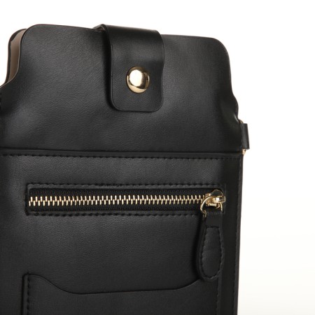Female bag, cross-bodi, on the magnet, the color is black-3