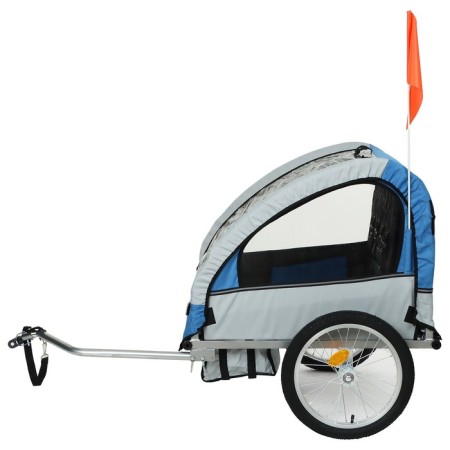 Bicycle trunk, blue-gray color-3