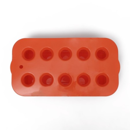 Box for growing green onions, 29 × 16 × 8.5 cm, 2.5 l, 10 holes, orange, Greengo-7