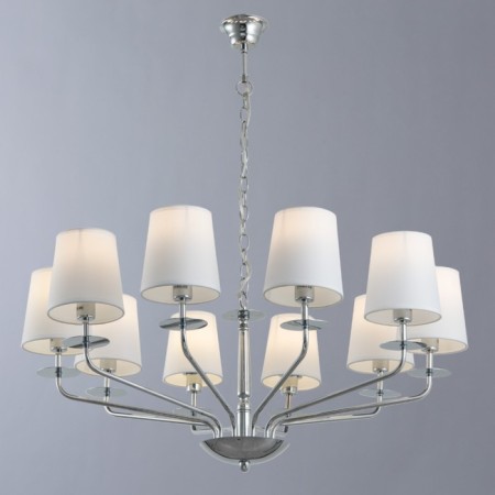 EDDA chandelier, 10x40W E14, chrome-1