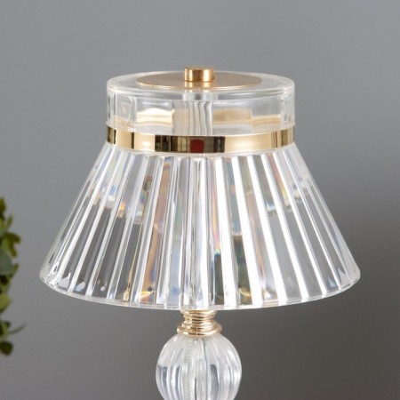Table lamp sensory "gel" LED 10W battery gold 15x15x30 cm-5