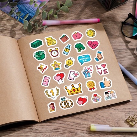 Stickers for the diary "Stickers", 13 x 18 cm-2