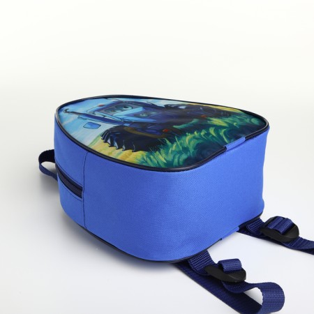 Children's backpack on a zipper, "chosen", blue color-3
