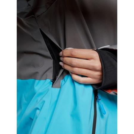 Ski jacket women's winter, size 60, blue color-9