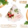 New Year. Bonbonniere, New Year's gift packaging "Berries and toys", 7 × 7 × 7.5 cm.